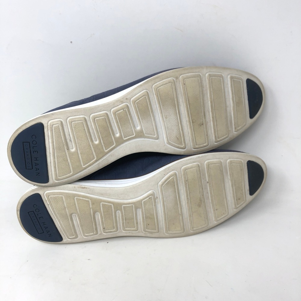 Cole Haan Womens 10 OriginalGrand Oxford Blue Croc Embossed Leather Shoes - Picture 10 of 10